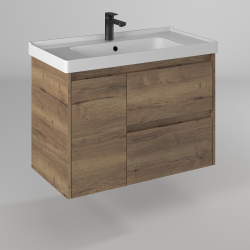 Тумба с раковиной BRIZ Берн 90 дуб велингтон 