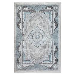 Ковер ОРИЕНТАЛЬ 3955А - BONE - LIGHT BLUE прямоугольник размер 0.8*1.5 м