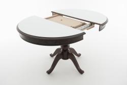 Стол АВРОРА Фабрицио1 Белый/Черный 1000(1300)*1000 мм