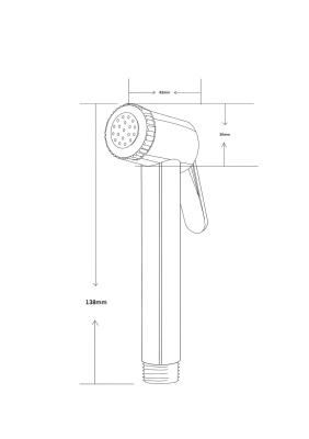Лейка гигиеническая VODA VSP001
