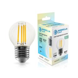 Лампа LED AMBRELLA Filament 11W/E27/4000К шар 451124