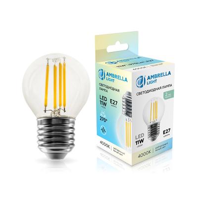 Лампа LED AMBRELLA Filament 11W/E27/4000К шар 451124