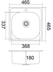 Мойка кухонная EMAR 130A