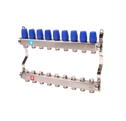 Коллектор нержавеющий MVI 9 выходов 1*3/4" EK MS.409.06