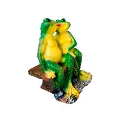 Фигурка для водоема Лягушки на лавочке
