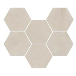 Мозаика ITALON Continuum Hexagon Pure 25*29 см