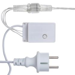 Гирлянда Бахрома TDM 8 режимов белый холодный 2,5*0,6 м