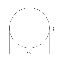 Зеркало SILVER MIRRORS Круг 65 см