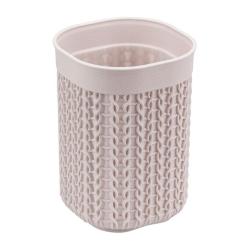 Стакан для зубной пасты IDEA Вязание чайная роза