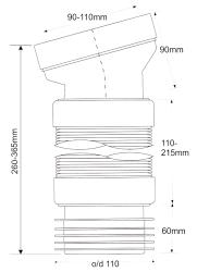 Труба фановая MCALPINE WC-F10R