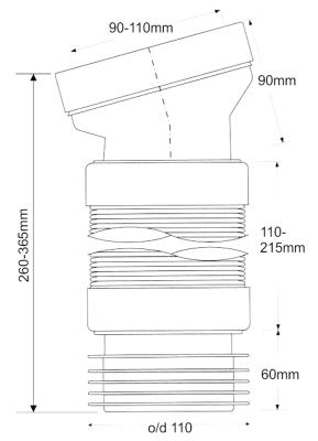 Труба фановая MCALPINE WC-F10R