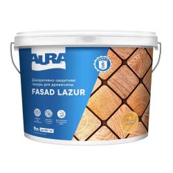 Лазурь декоративно-защитная AURA Fasad Lazur Сосна 9 л