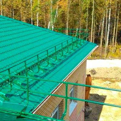 Снегозадержатель трубчатый RAL 6005 1000 мм Снегозадержатель трубчатый RAL 6005 1000 мм