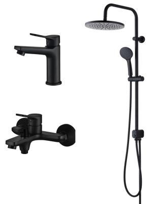 Набор смесителей ESKO Dubai Black DI3IN1B