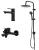 Набор смесителей ESKO Dubai Black DI3IN1B