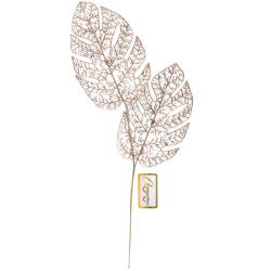 Декоративная веточка СЕРПАНТИН Южная зима шампань 62 см