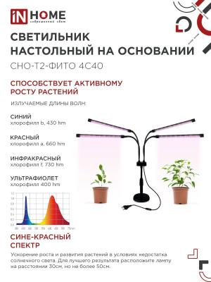 Светильник LED IN HOME Фито 40 Вт 4690612053561