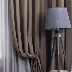 Штора РОСТЭКС Лен Серо-коричневый 200*270 см