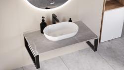 Столешница под раковину VIANT Neo бежевый мрамор 80*46 см