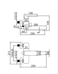 Смеситель для ванны ELGHANSA Heffen 5352520-20
