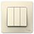 Выключатель SYSTEME ELECTRIC Blanca 3 клавиши молочный BLNVS100502 