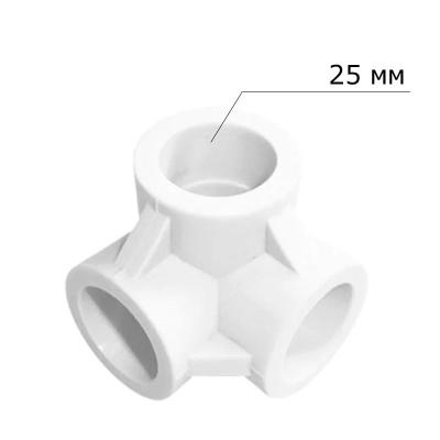 Тройник ПП TEBO полипропилен двухплоскостной 25 мм Тройник ПП TEBO полипропилен двухплоскостной 25 мм