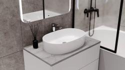 Столешница под раковину VIANT Neo антик мрамор 80*46 см