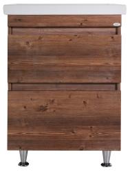 Тумба с раковиной АСБ-МЕБЕЛЬ Коста 60 светлый орех