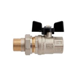 Кран шаровой HOOBS с американкой 1/2" ВР-НР  