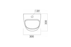 Писсуар SANITA LUXE Orion Mech WHT.G S1