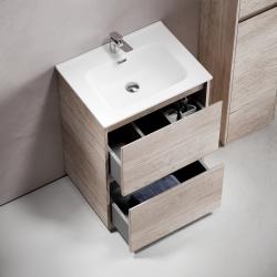 Тумба с раковиной SANCOS Libra Floor 60 дуб галифакс 