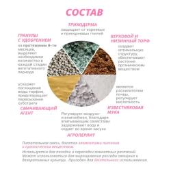 Грунт ЛАМА ТОРФ Четыре сезона Любимые цветы для рассады 60 л