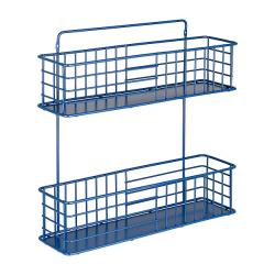 Полка для ванной WESS Infinity двойная синий