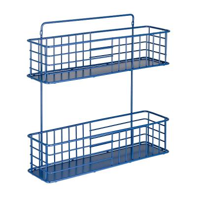 Полка для ванной WESS Infinity двойная синий