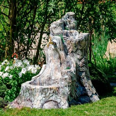 Умывальник ФАБРИКА ИНТЕРЬЕРНОЙ КОВКИ дерево с кашпо