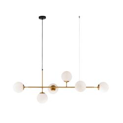 Люстра ЛАЙТ СФЕРА 5135MDM/6 BRO+W Коричневый