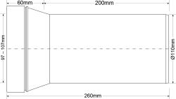 Труба фановая MCALPINE MRWC3