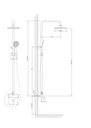 Душевая система VODA VST113