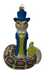 Елочное украшение КОЛОМЕЕВ Питон Денди 10 см