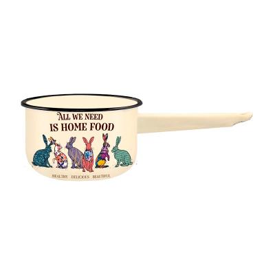 Ковш 1,5л б/кр Зайцы эмаль/Appetite/