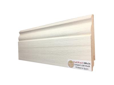 Плинтус ламинированный TECKWOOD Дуб сандал светлый 2150*100*16 мм