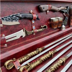 Набор шашлычный Чемодан Бордо