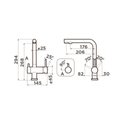 Смеситель для кухни OMOIKIRI Nagano-SA-P 4974055