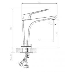 Смеситель для умывальника TOKITO Sagami 571921