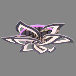 Люстра ЛАЙТ СФЕРА 3016/6+3N BK/RGB Черный