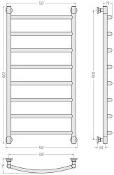 Полотенцесушитель СУНЕРЖА Галант Plus 1000*500 мм 032-0200-1050