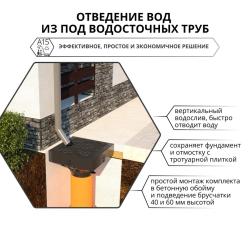 Ливнеприемник  GIDROLICA с решеткой соты ЛП 250*250 мм