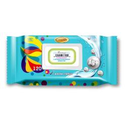 Влажные салфетки ВЕСТАР Антибактериальные 120 шт 