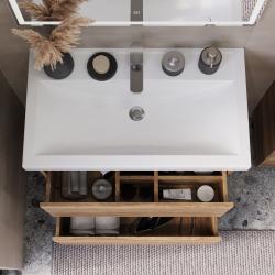 Тумба с раковиной BRIZ Риччи 60 дуб веллингтон табак 