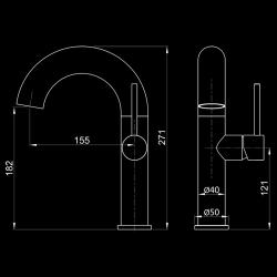 Смеситель для умывальника ELGHANSA Radiant XQ 1647181-Black